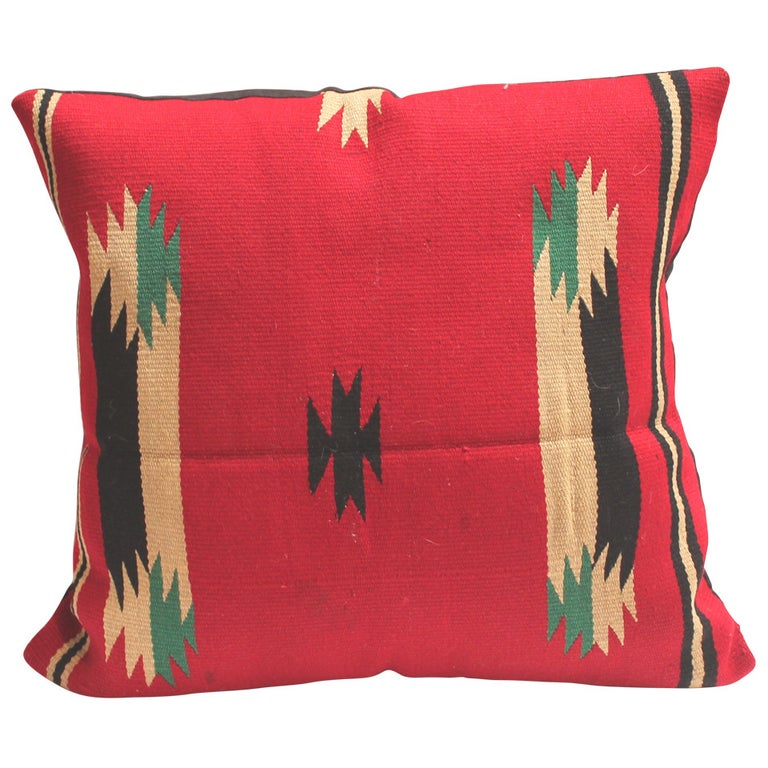 Early  Germantown Navajo Weaving Pillow