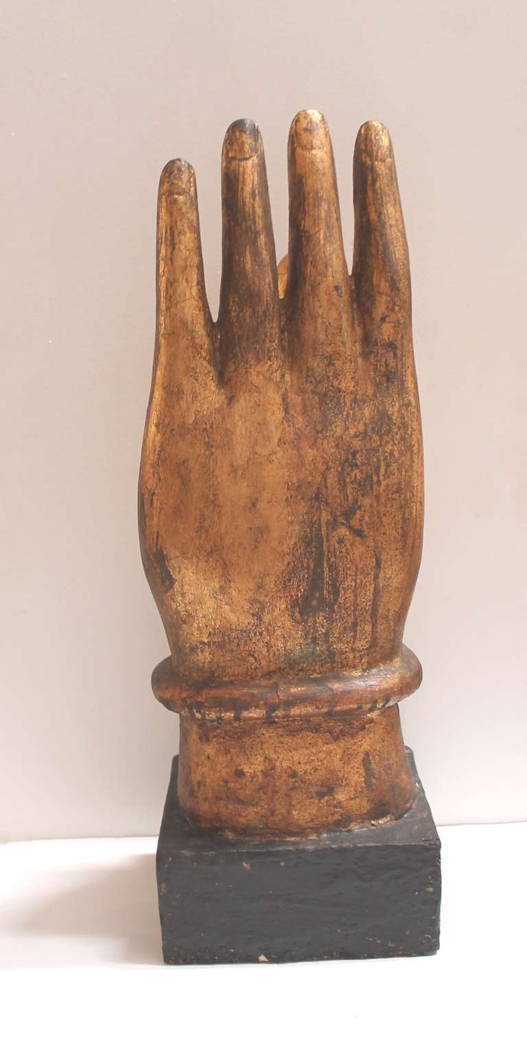 Folk Art Monumental 19th Century Carved Wood, Hand Trade Sign