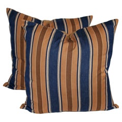 Pair of Vintage Ticking Pillows