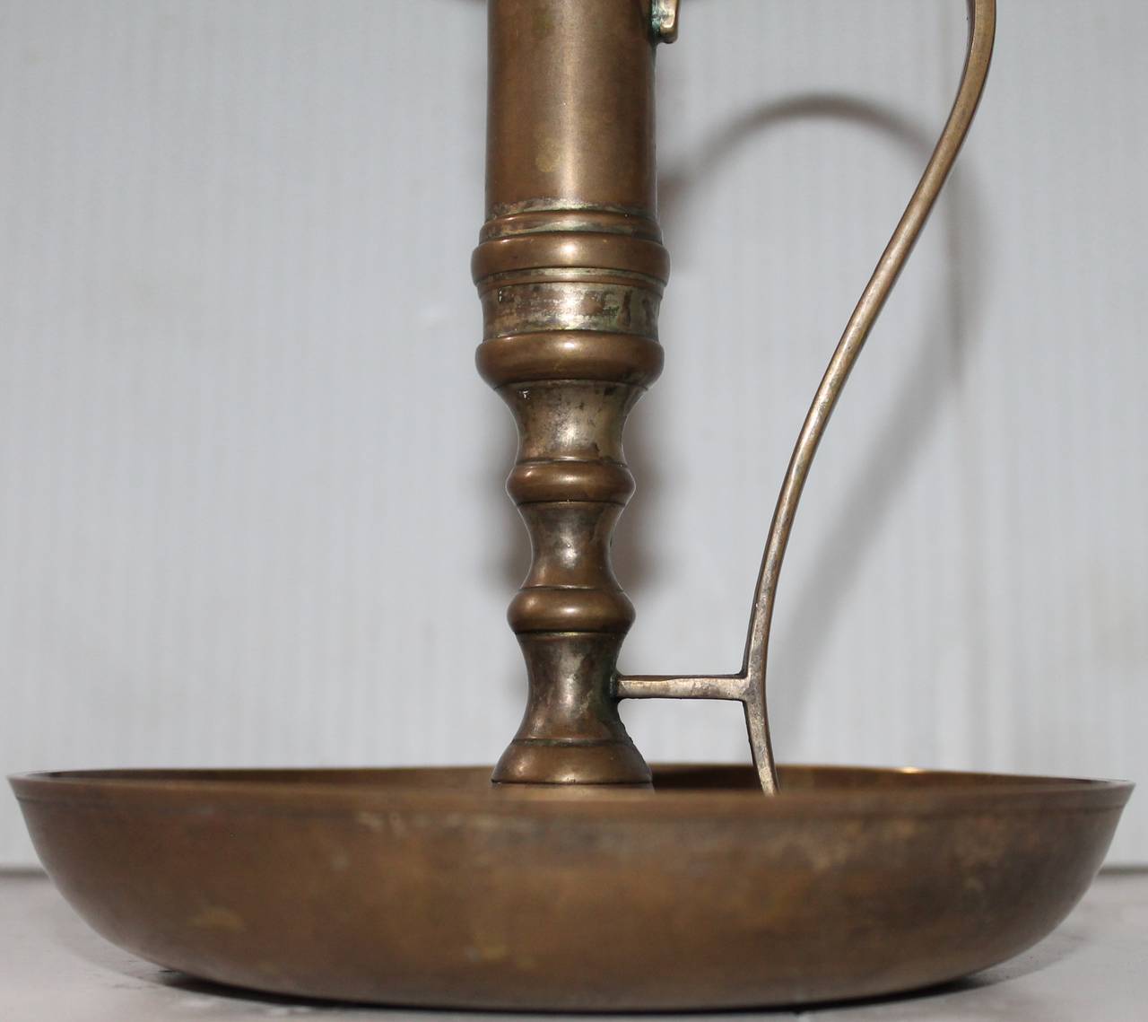 19th Century Brass Nightstand Candleholder at 1stdibs