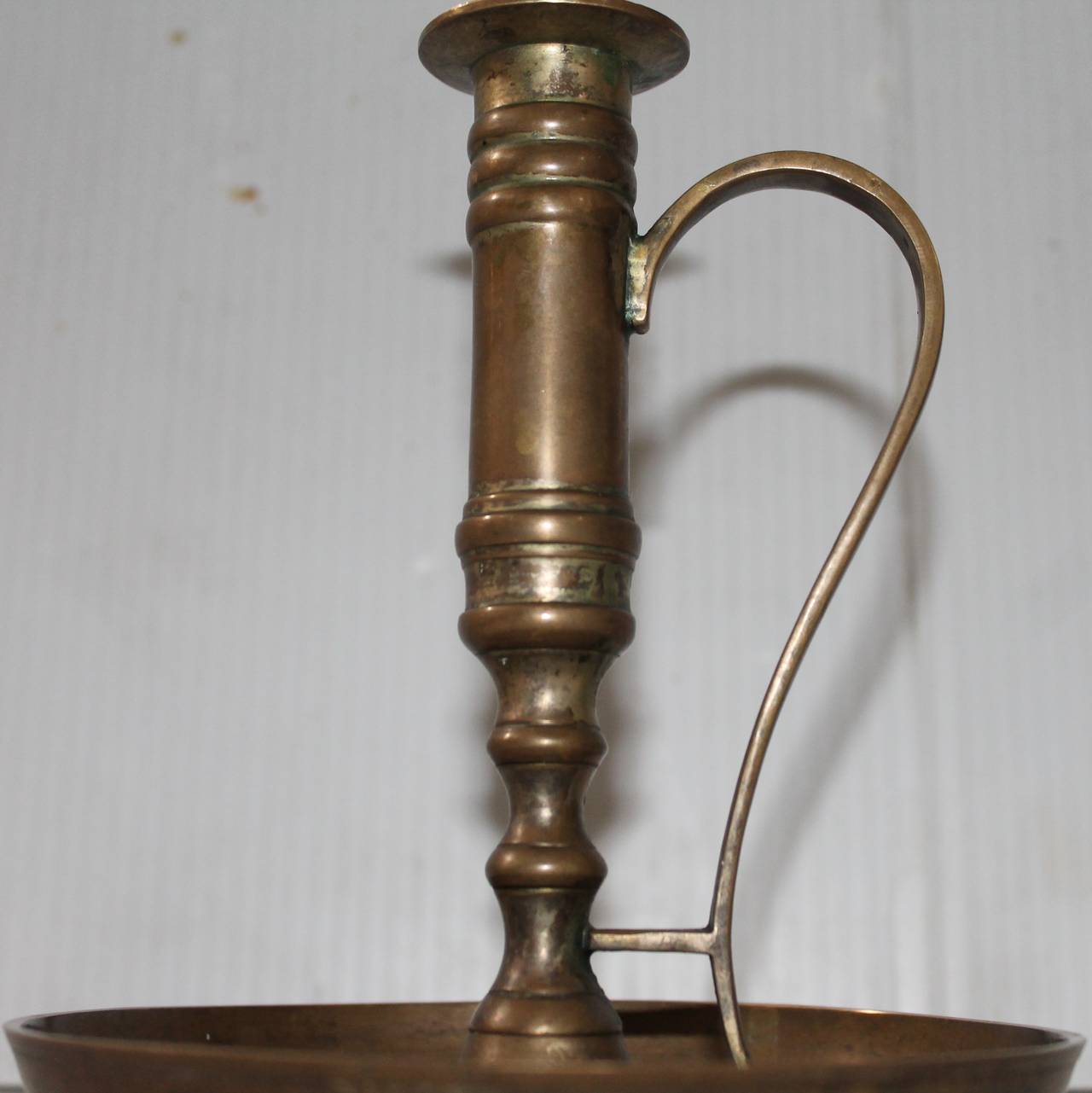 19th Century Brass Nightstand Candleholder at 1stdibs