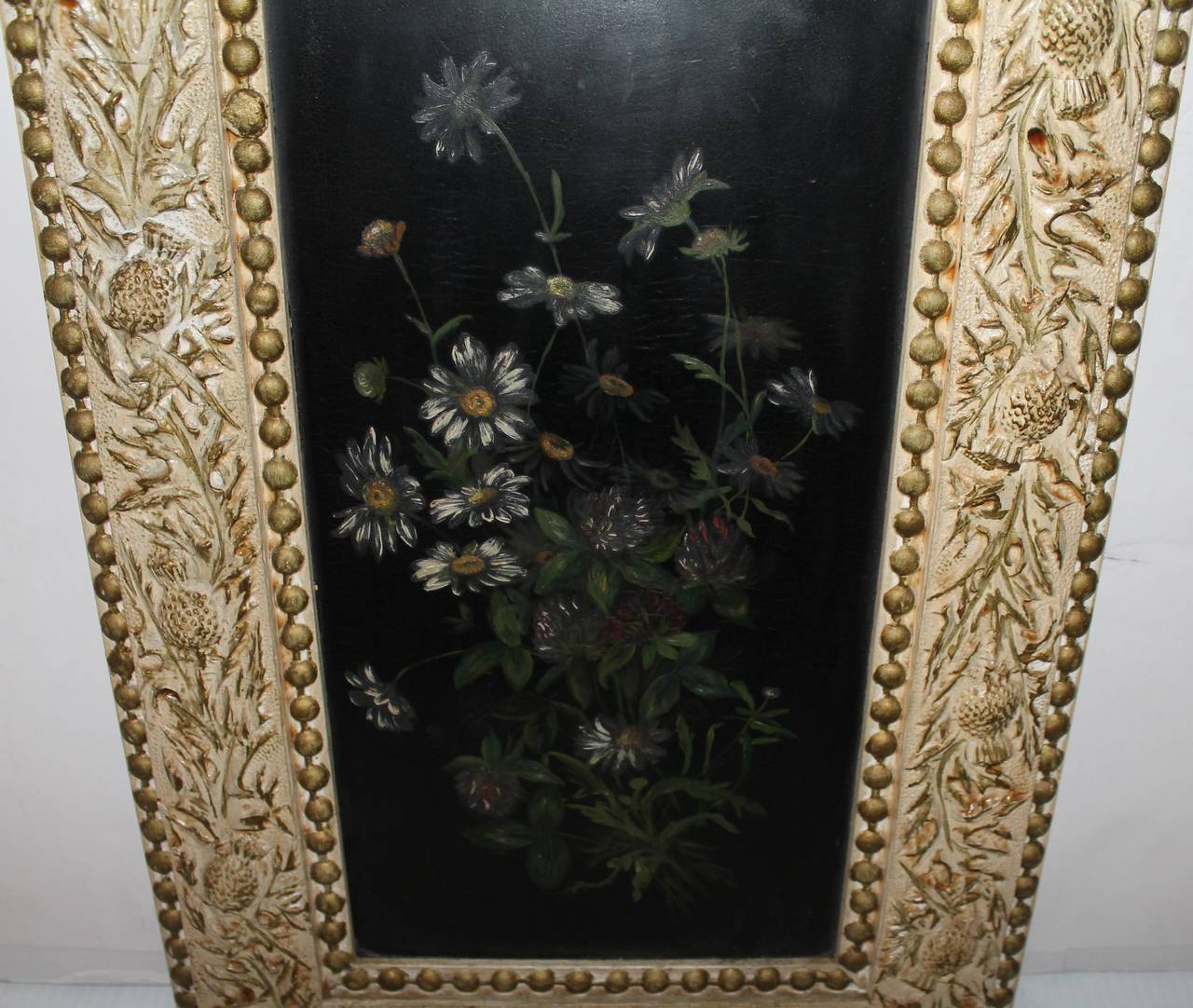 Hand-Painted 19th Century Victorian Oil Painting on Board