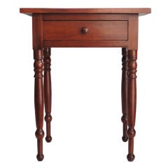 Used 19thc One Drawer Stand W/ A Wonderful Oversize Top From Pa.