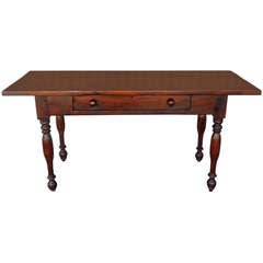 Fantastic 19thc Serving or Sofa Table w/ Drawer