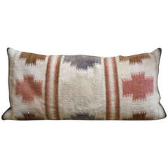 Large Navajo Indian Weaving Bolster Pillow 7
