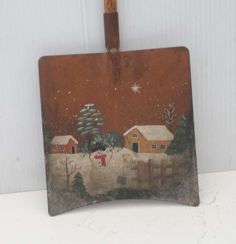 antique snow shovel