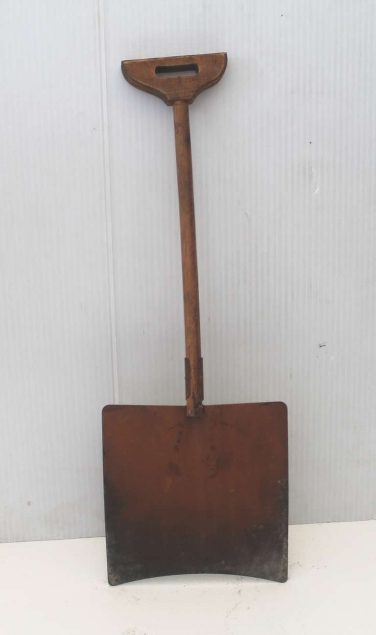vintage snow shovel