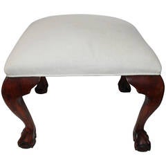19th Century Ball and Claw Ottoman or Stool