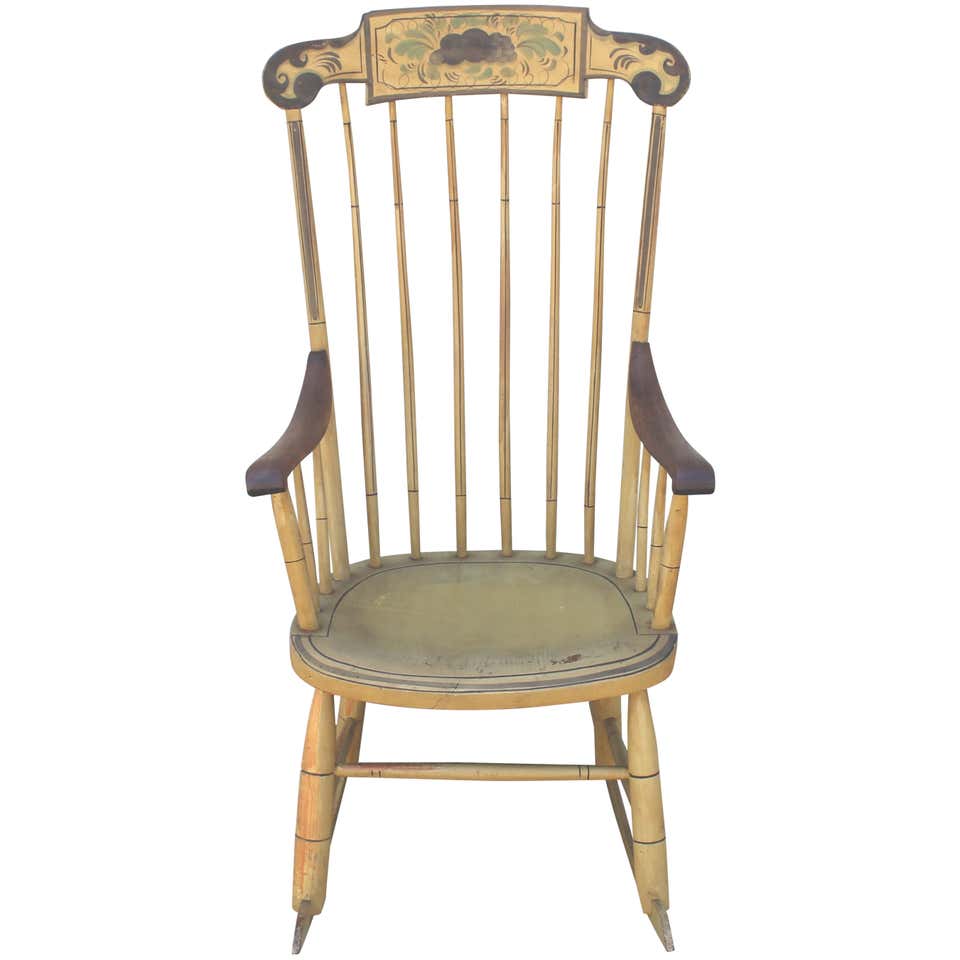 Pair of Rustic 19th Century Platform Rocking Chairs at 1stDibs ...