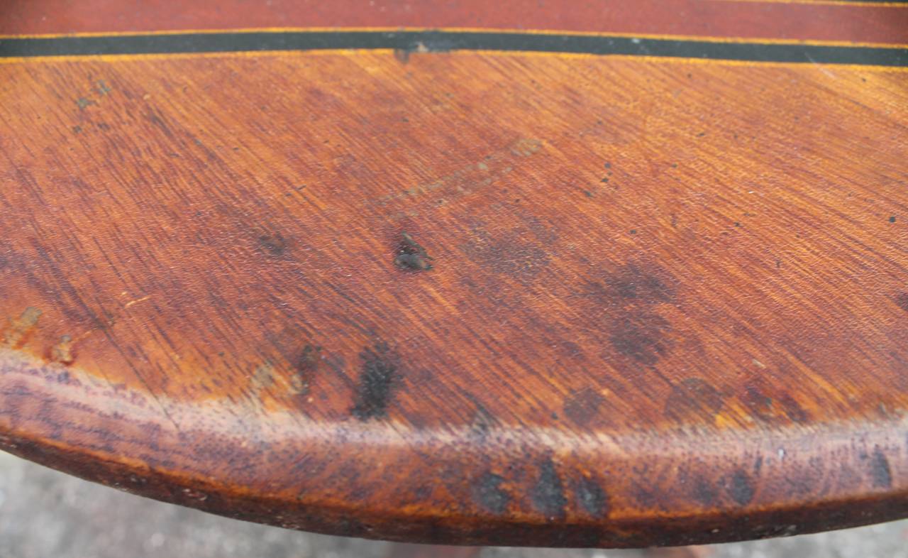 American 19th Century Original Painted Gaming Table from Pennsylvania