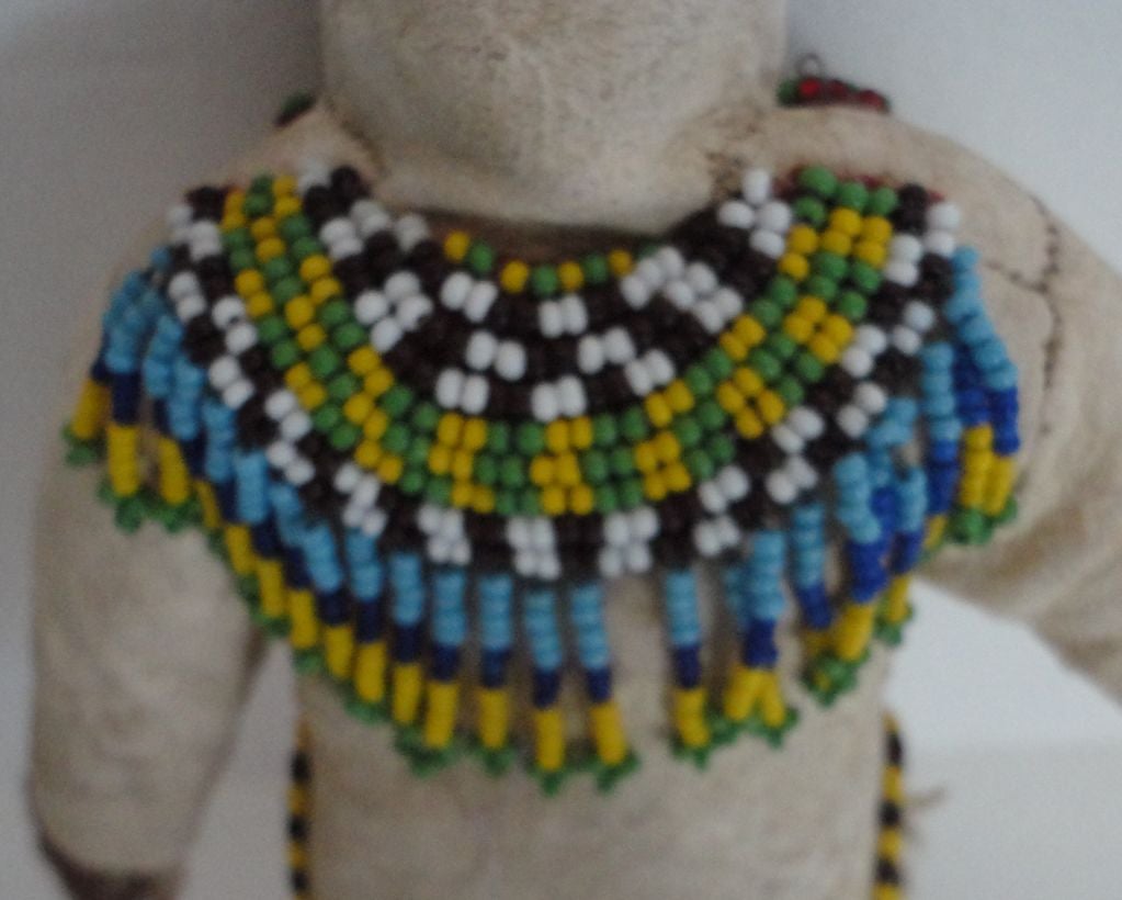 Eskimo Beaded Doll -all Original Hide Clothing 2