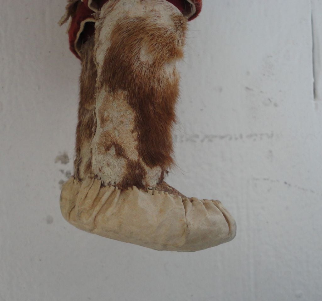 Eskimo Beaded Doll -all Original Hide Clothing 5