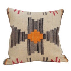 Used Navajo Weaving Geometric 1930's Pillow