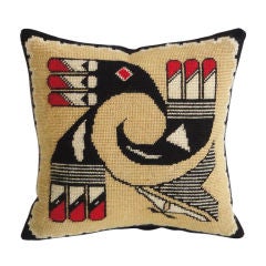 Fantastic Small Rare Zuni Indian Weaving Pillow