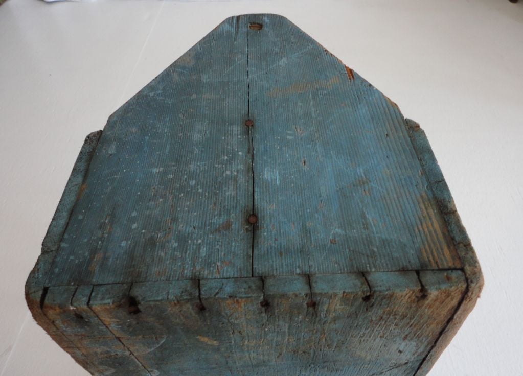 19thc Original Powder Blue Tool Carrier From New England 5