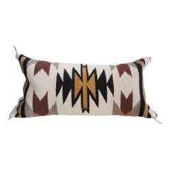 1940's Navajo Indian Weaving Bolster Pillow