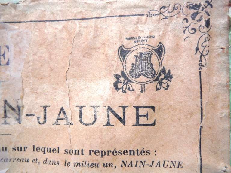 19th Century Early French Board Game - Game of the Yellow Dwarf