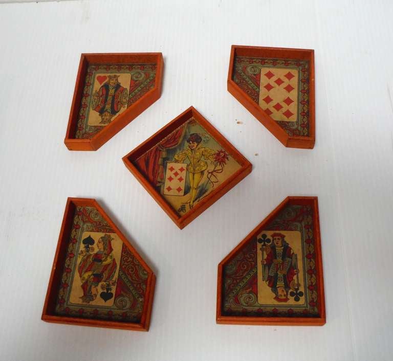 Wood Early French Board Game - Game of the Yellow Dwarf