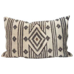 Vintage Mexican Indian Alpaca Weaving Pillow