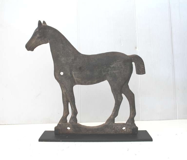 American 19th Century Iron Works Horse Windmill Weight
