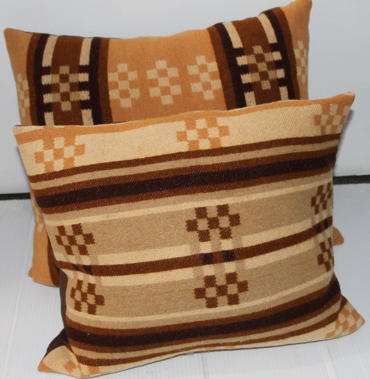 American Group of Four Horse Blanket Pillows