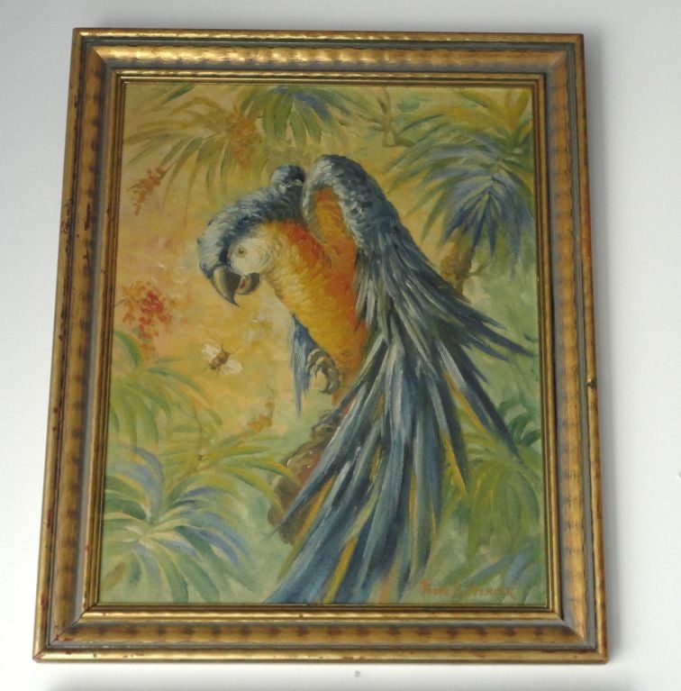 American Signed Pr.of Oil Paintings Of Birds By  Listed Artist Fb Spencer