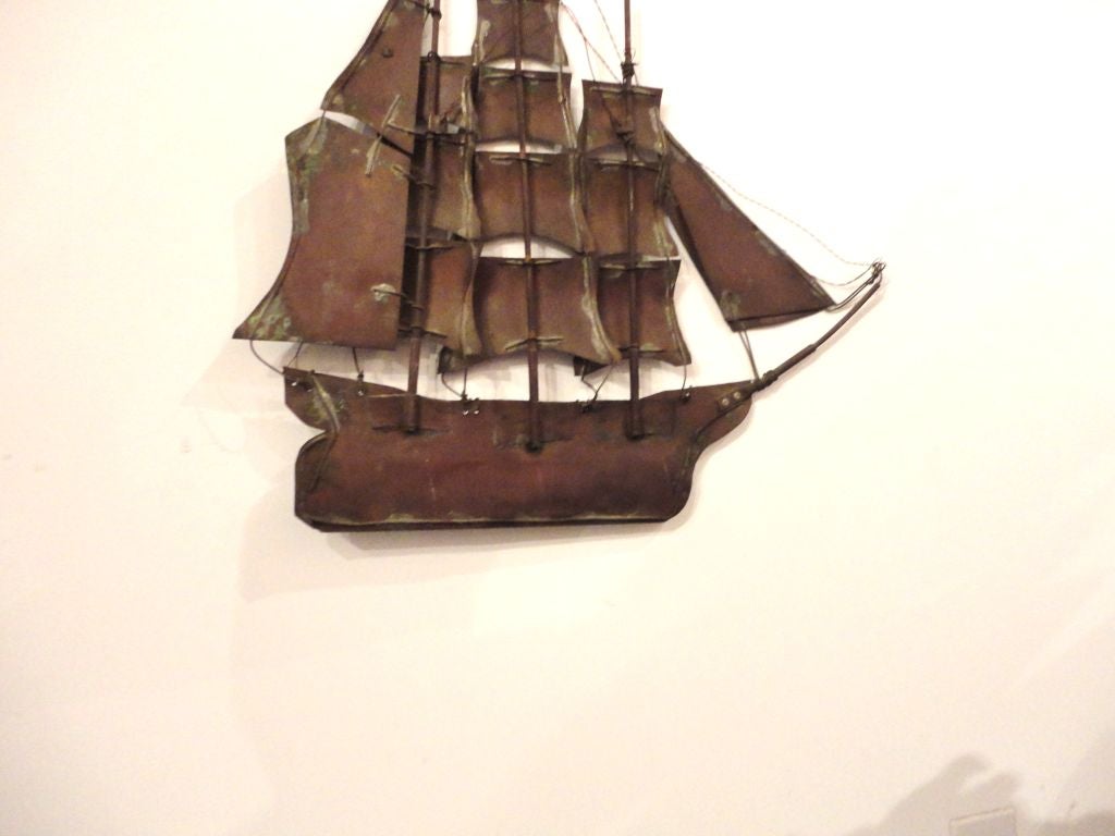 Fantastic Early 20thc Folk Art Ship Sculpture 4