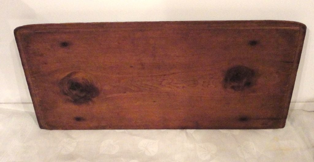 19th Century Original Brown Painted Dovetailed Dough Tray from PA 3