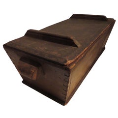 19th Century Original Brown Painted Dovetailed Dough Tray from PA