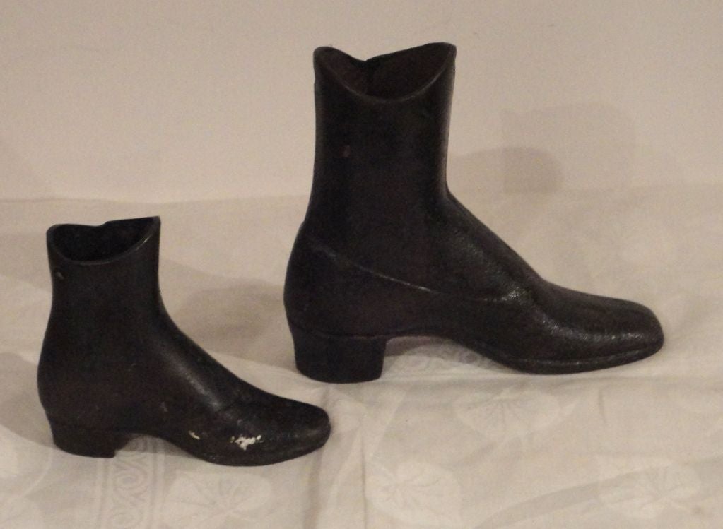 19th Century Small and Large Cast Iron Boots from Mannequin Forms 2