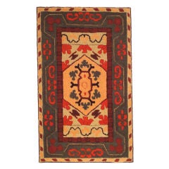Fantastic and Colorful Mounted Hand-Hooked Rug from Lancaster, PA 4