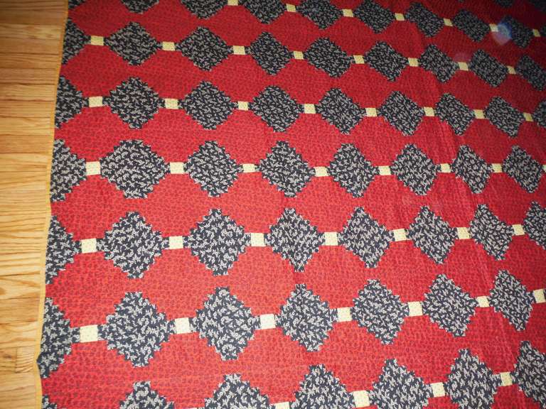 19th Century Early Mini Pieced Log Cabin Quilt from Pennsylvania 3