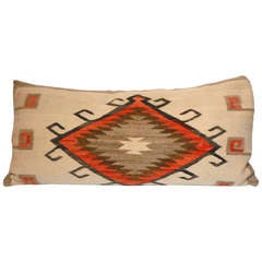 Navajo Indian Weaving Eye Dazzler  Bolster Pillow