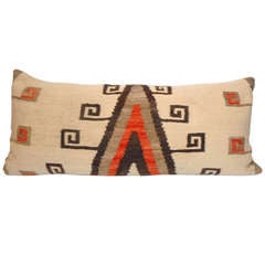 Antique Navajo Indian  Geometric Weaving Bolster
