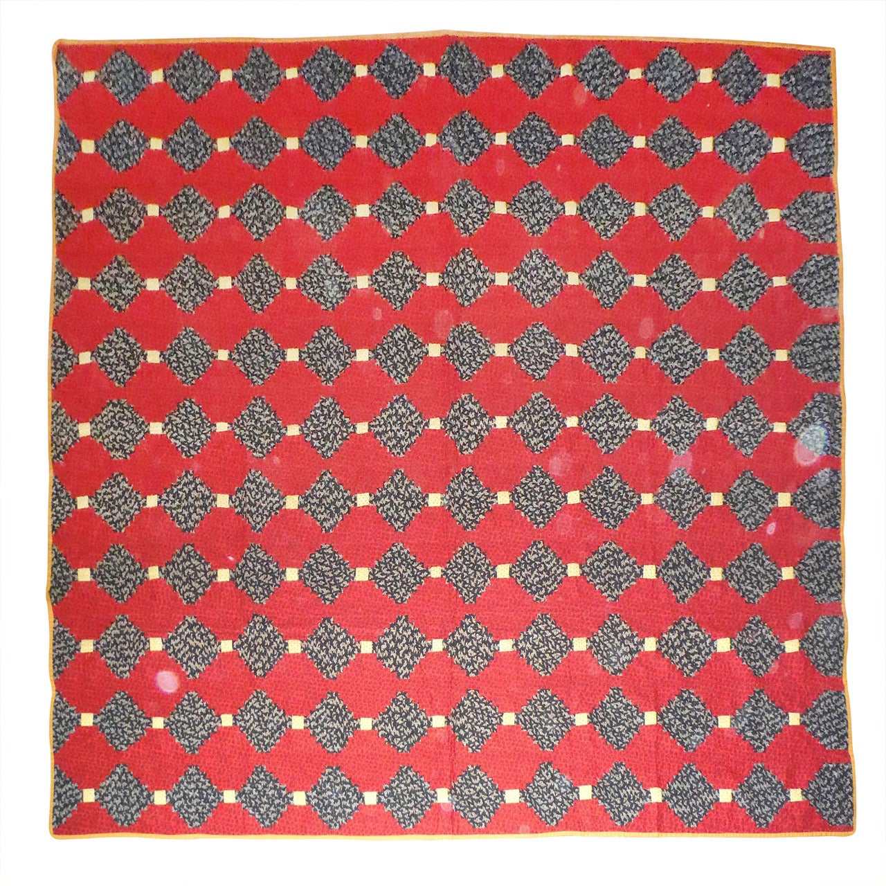 19th Century Early Mini Pieced Log Cabin Quilt from Pennsylvania