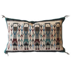 Navajo Yea Indian Weaving Pillow