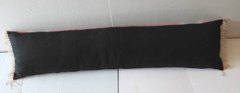 Woven Large Handwoven, Mexican Serape Bolster Pillow