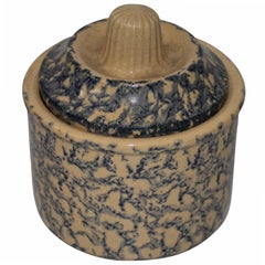 Early 20th Century Spongeware Jar