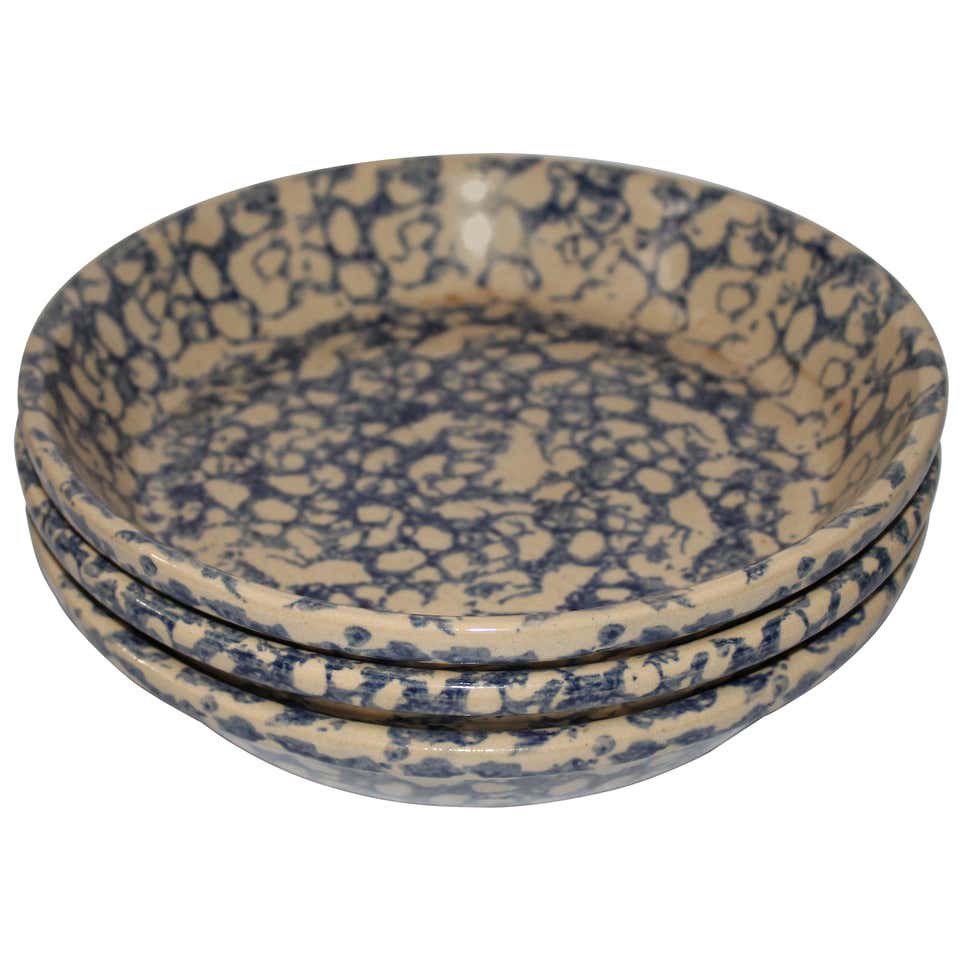 Vintage Spongeware Pottery - For Sale on 1stDibs