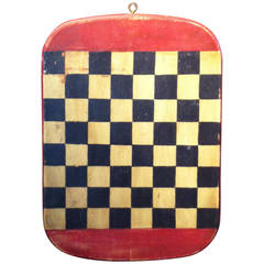 Folky Early 20th Century Original Painted Gameboard