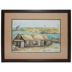 Fantastic Signed and Dated Water Color from Maine