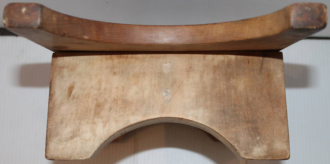Country 19th Century Cutting Board Bench from Pennsylvania