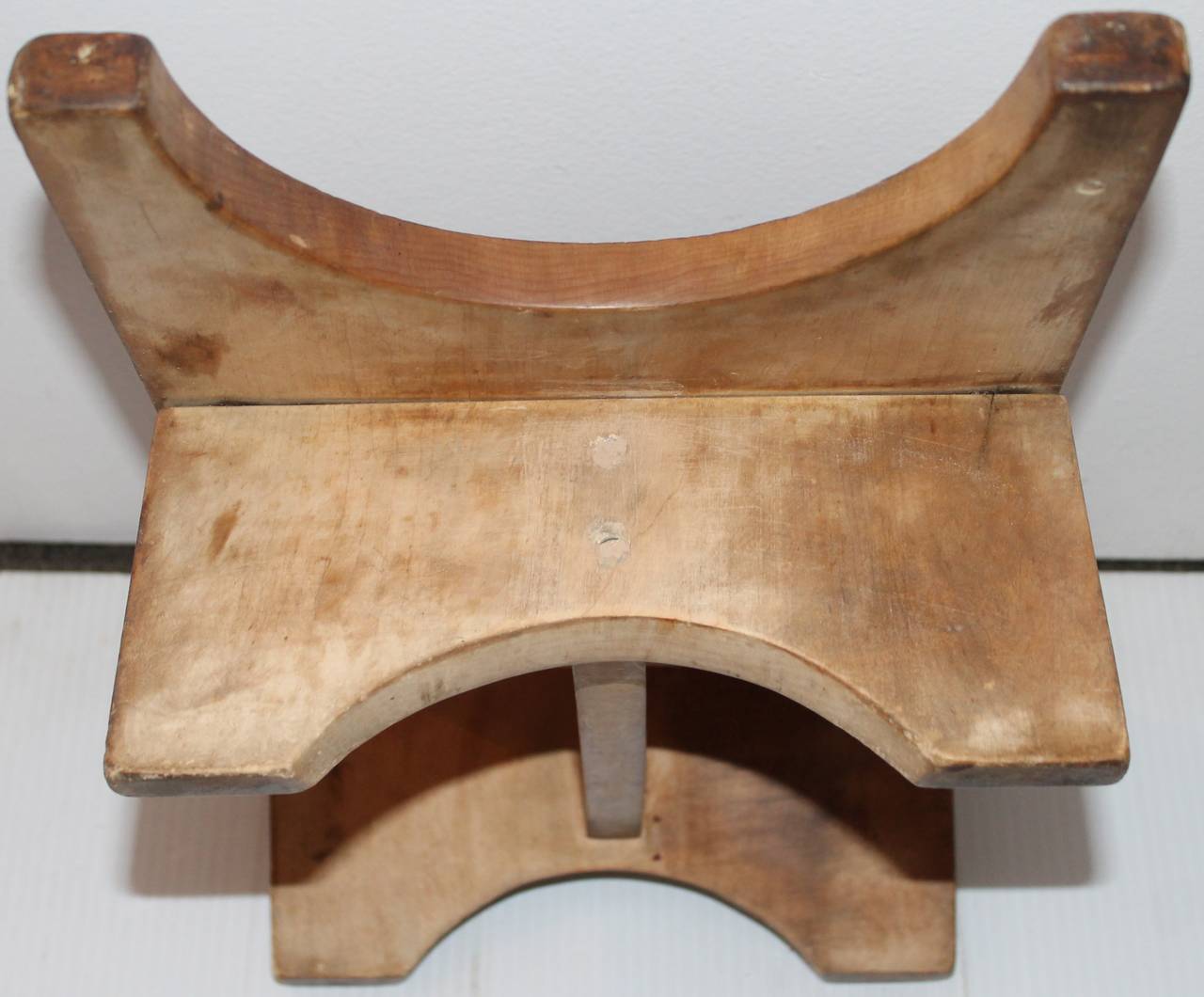 American 19th Century Cutting Board Bench from Pennsylvania