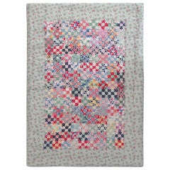 Fantastic Mounted Postage Stamp Crib Quilt from Pennsylvania 6