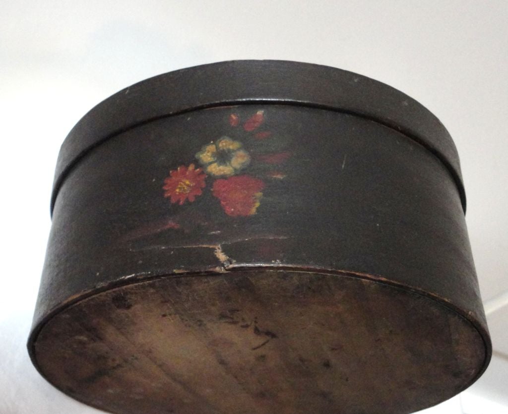 Boxwood 19THC Stack Of  Original Painted Black  Pantry Boxes
