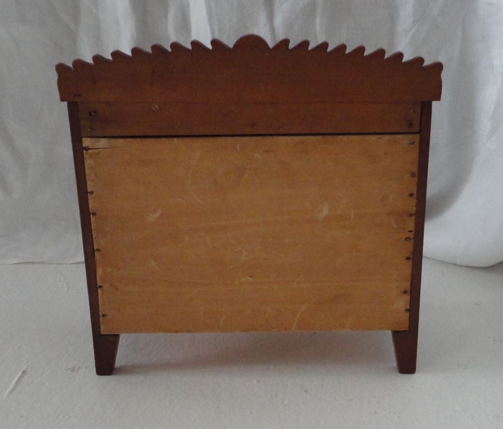 Walnut 19THC Early Sheraton Minature Chest Of Drawers/Salesman Sample