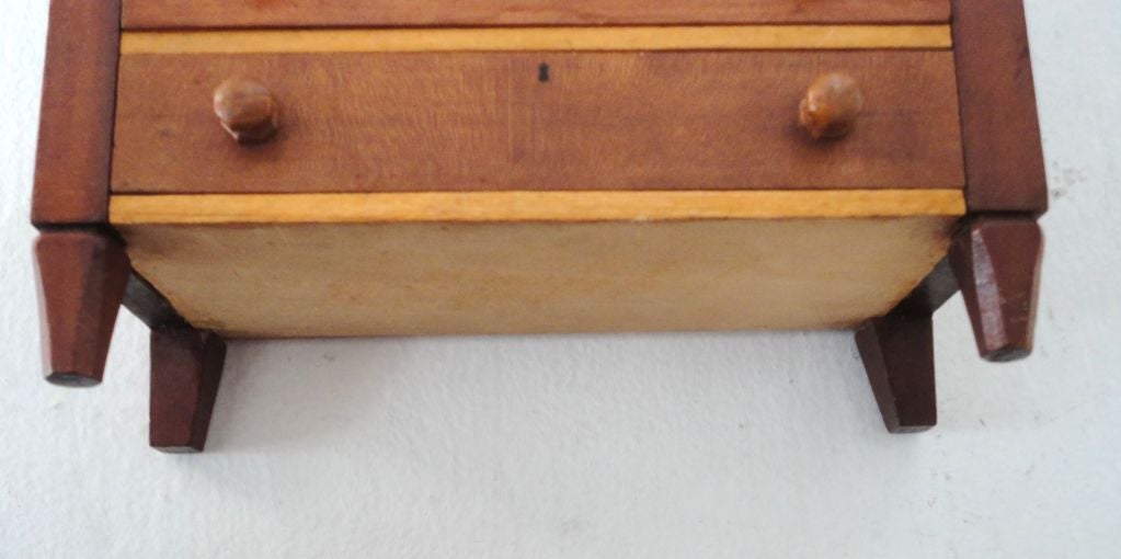 19THC Early Sheraton Minature Chest Of Drawers/Salesman Sample 3