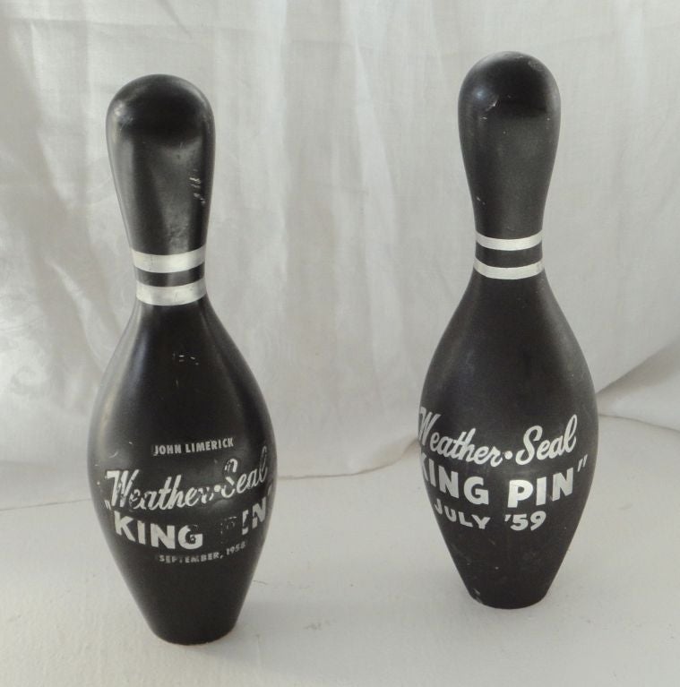 painted bowling pins