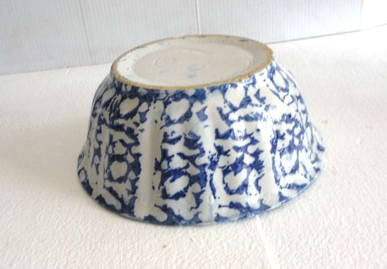 19th Century Spongeware Bowl For Sale 1