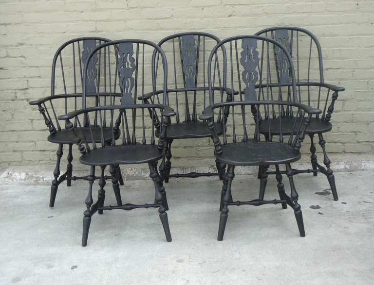 black windsor chairs